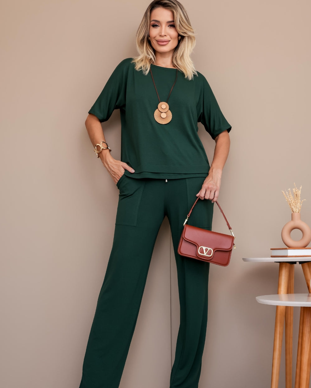 Conjunto Total Confort - Verde Musgo
