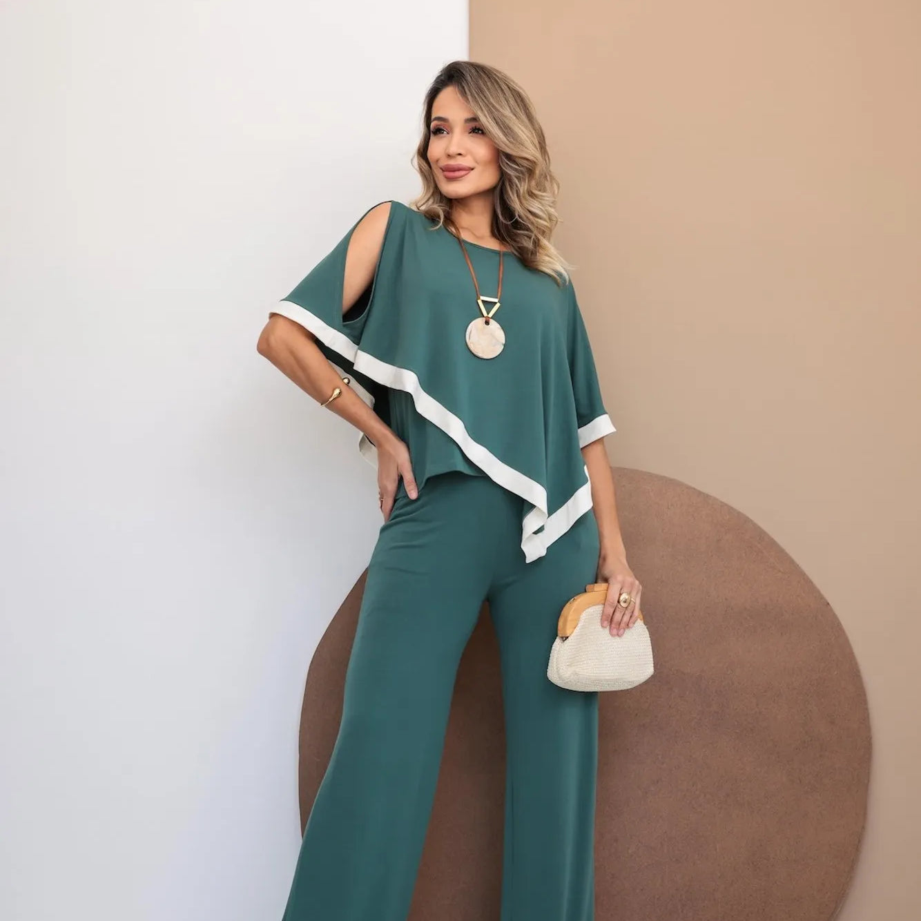 Conjunto Dalla Gold - Verde Oliva