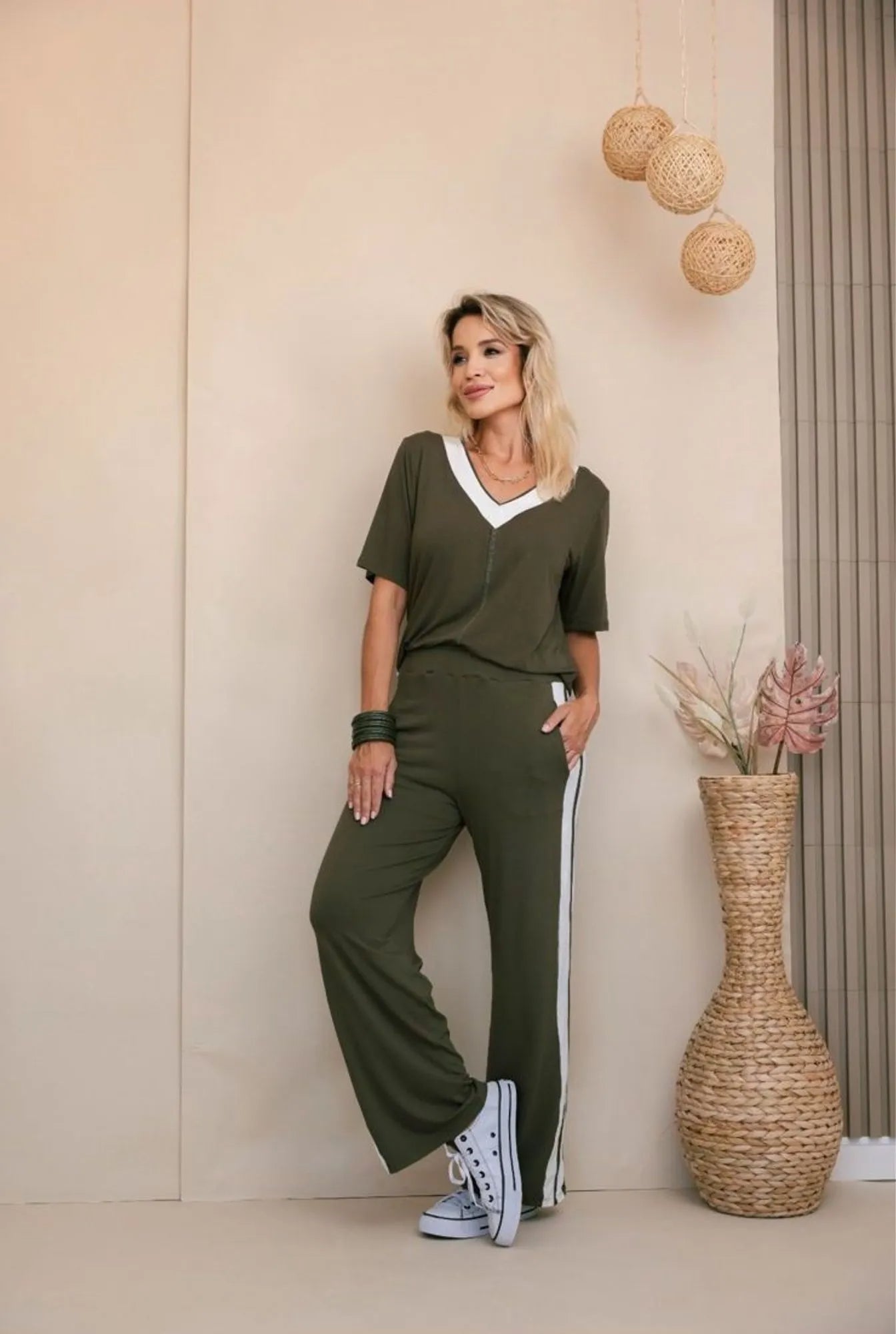 Conjunto Horizonte - Verde Militar