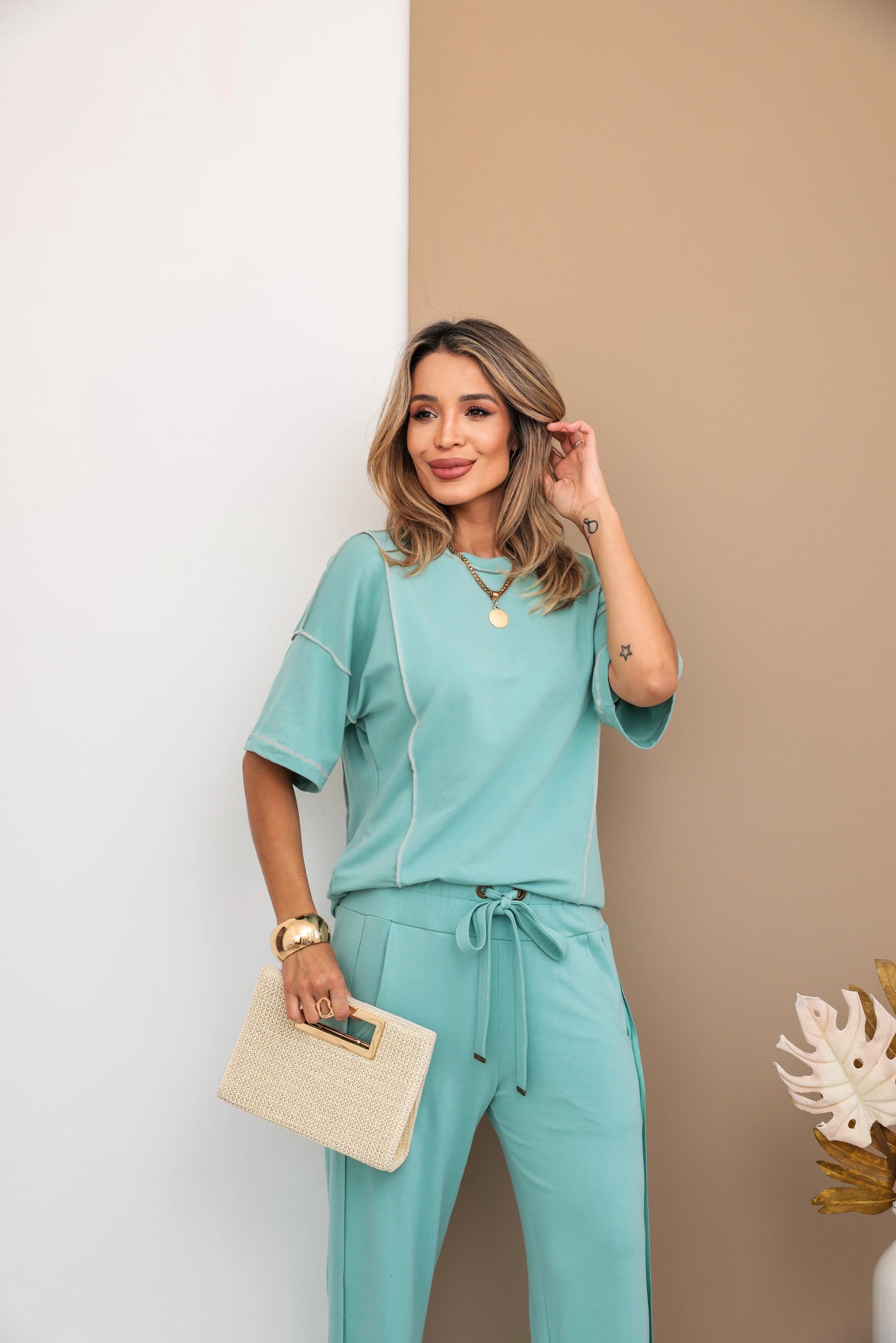 Conjunto Mexicano - Verde Menta