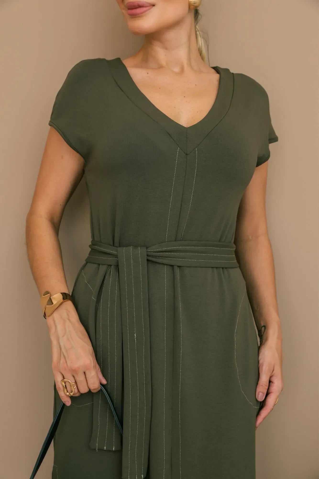 Vestido Impacto - Verde Militar