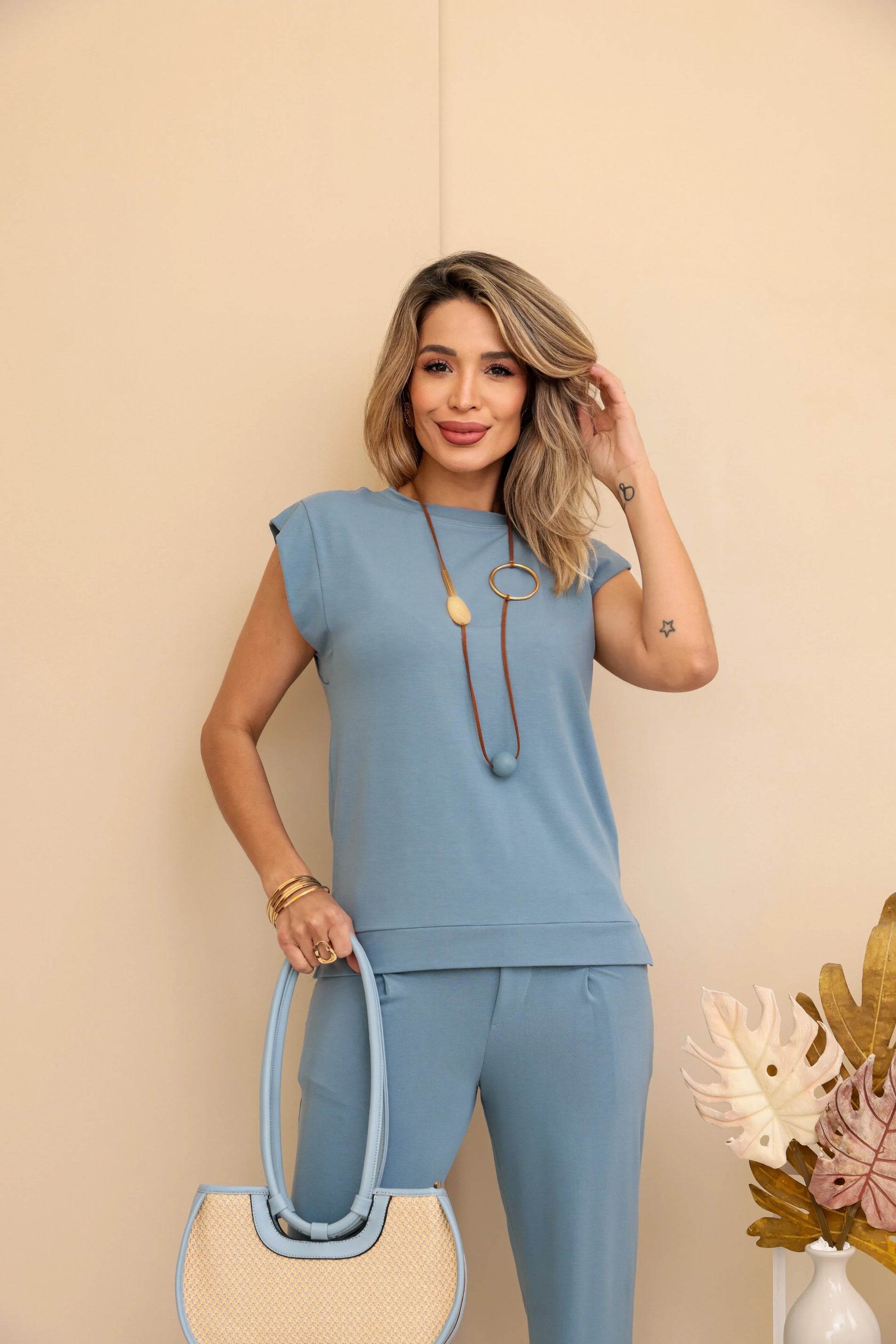 Conjunto Casual - Azul Jeans