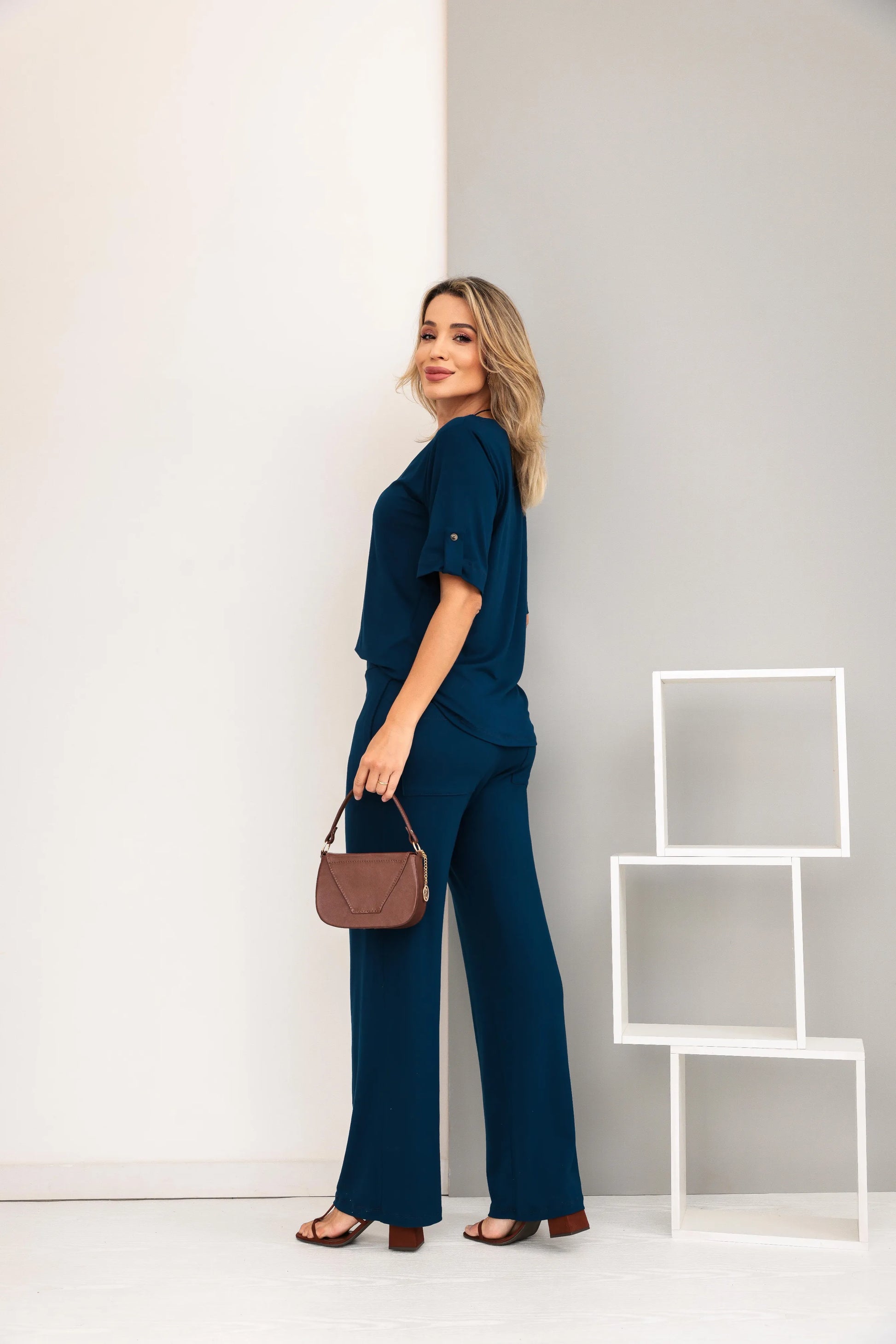 Conjunto Contemplar - Azul Marinho