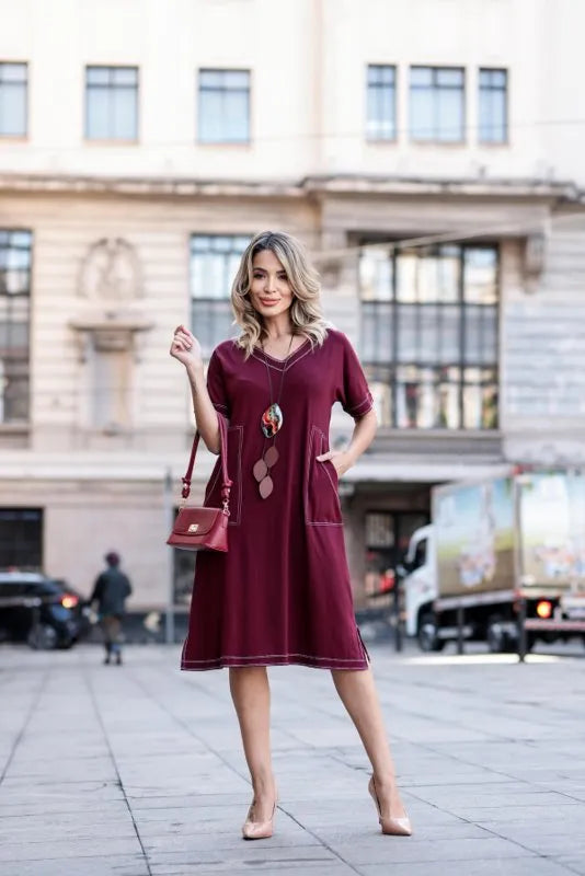 Vestido Roma - Marsala