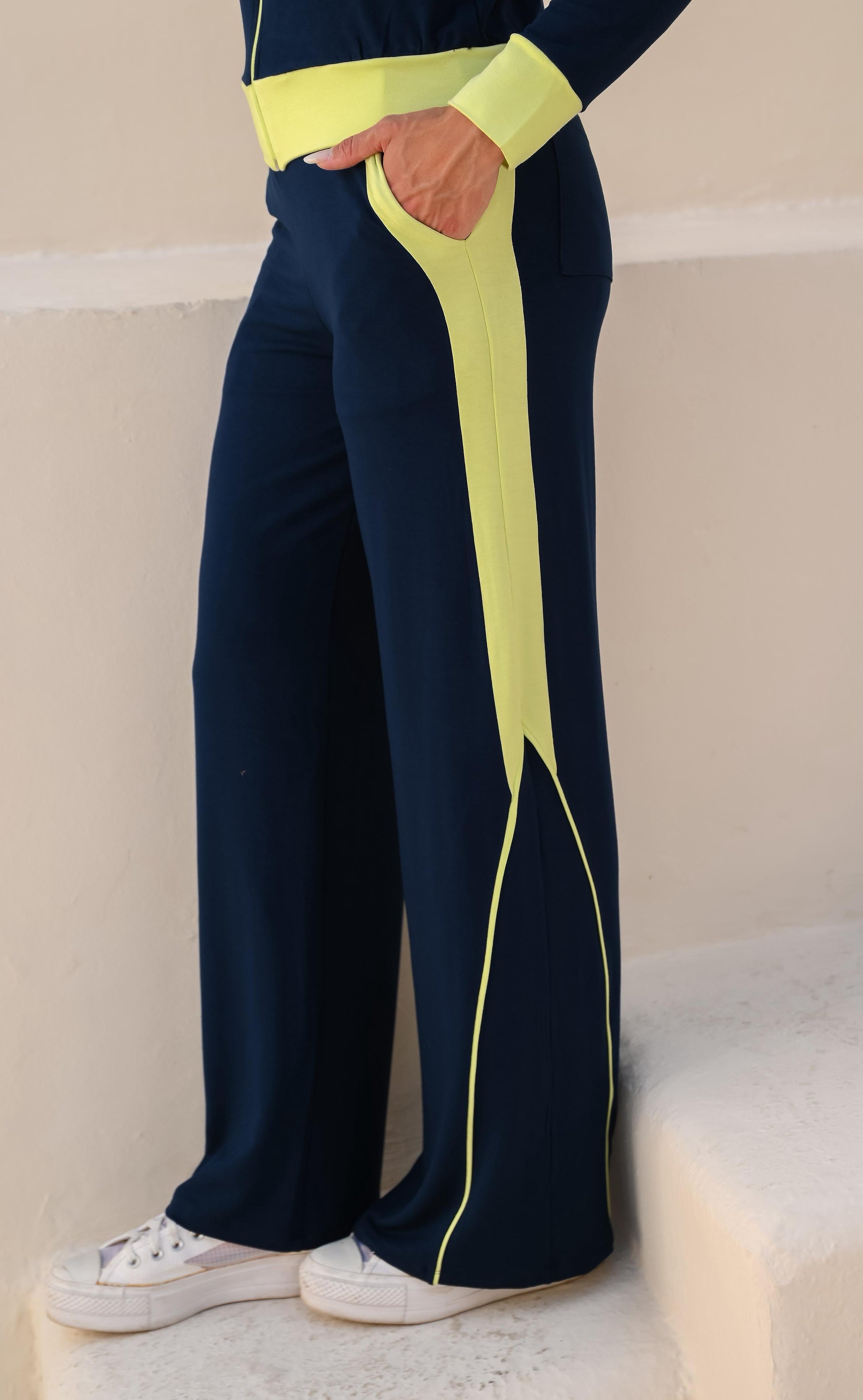 Conjunto Stride - Azul Marinho / Lima