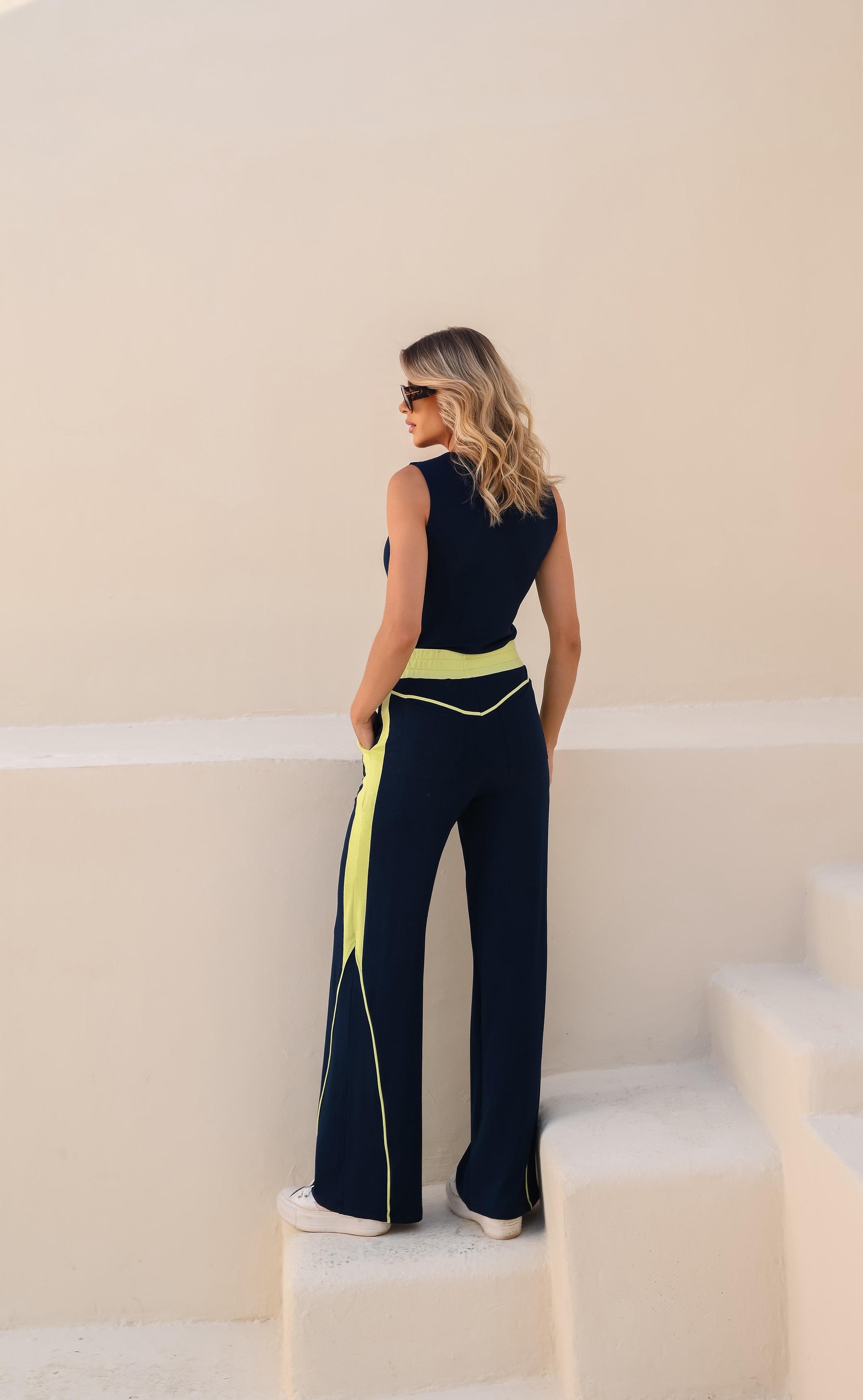 Conjunto Stride - Azul Marinho / Lima