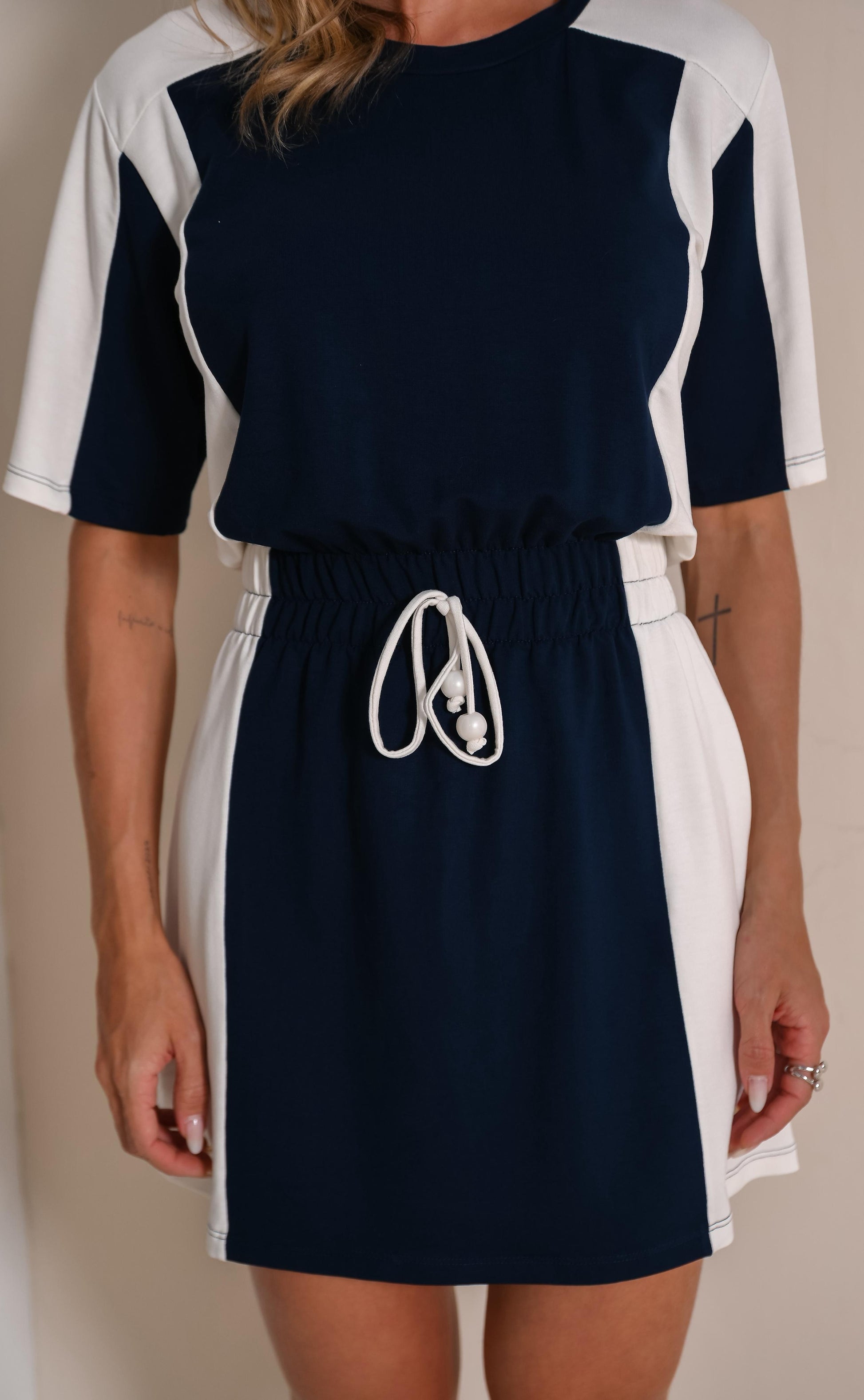 Conjunto Saia Kleid - Azul marinho / Off