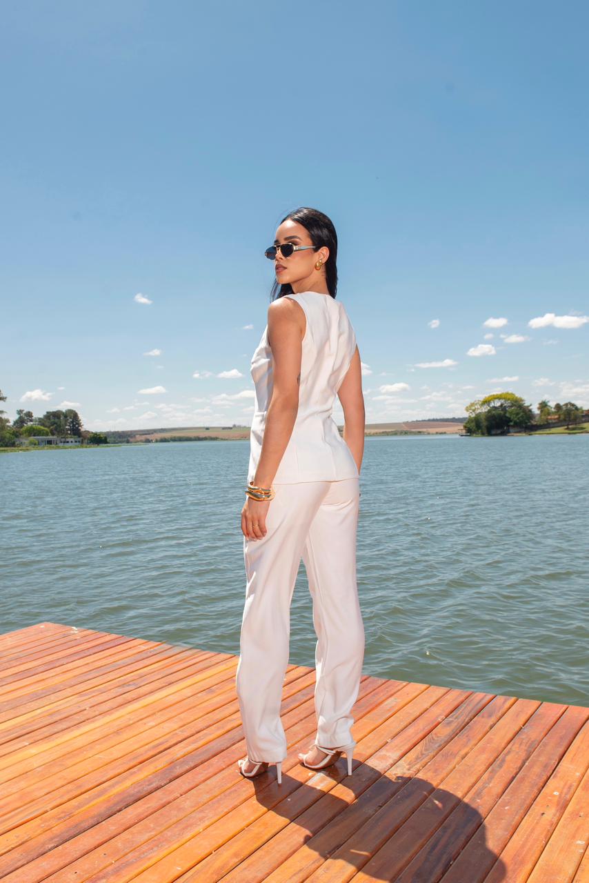 Conjunto Alfaiate - Off White