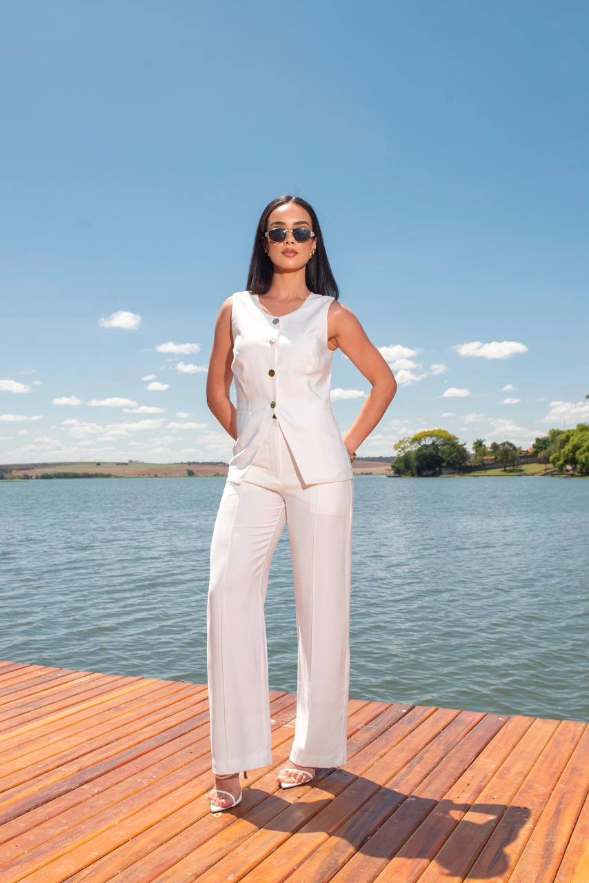 Conjunto Alfaiate - Off White