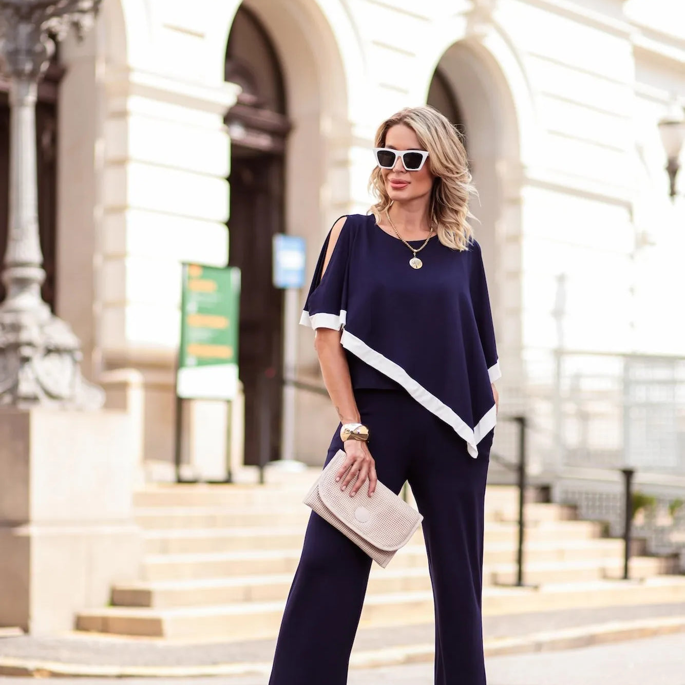 Conjunto Dalla Gold - Azul Marinho