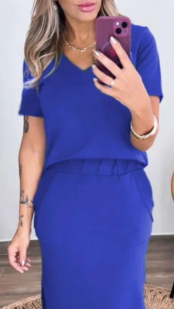 Conjunto Estrela - Azul Royal