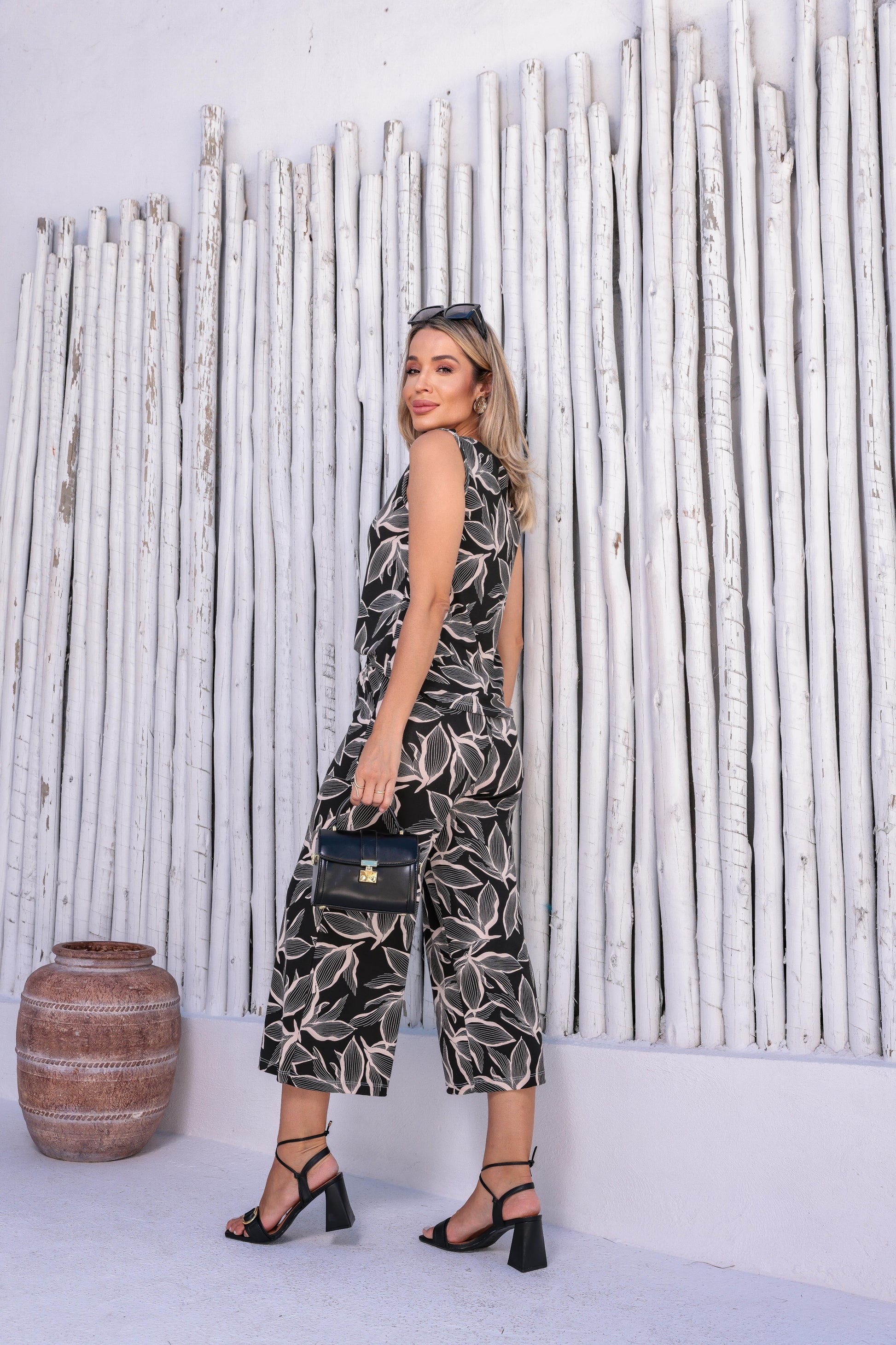 Conjunto Panthacour Regata - Estampado Preto
