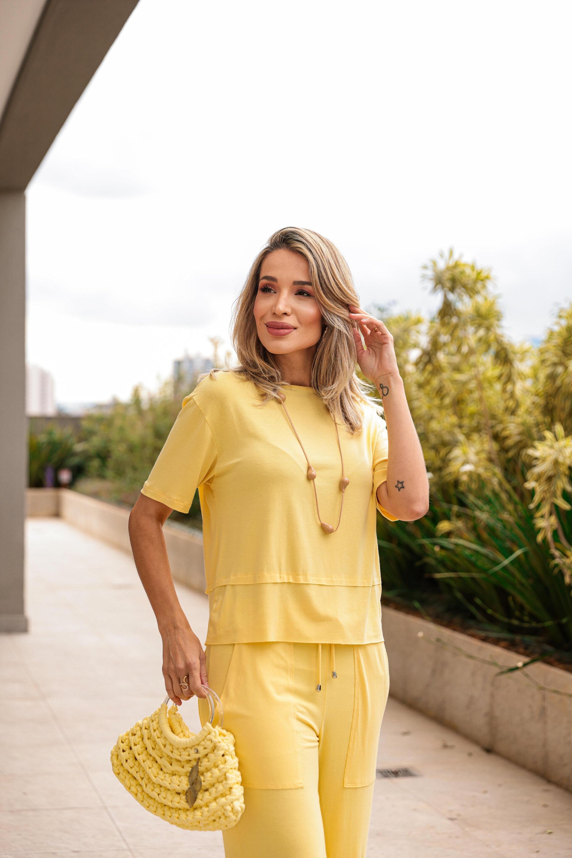 Conjunto Sailor - Amarelo