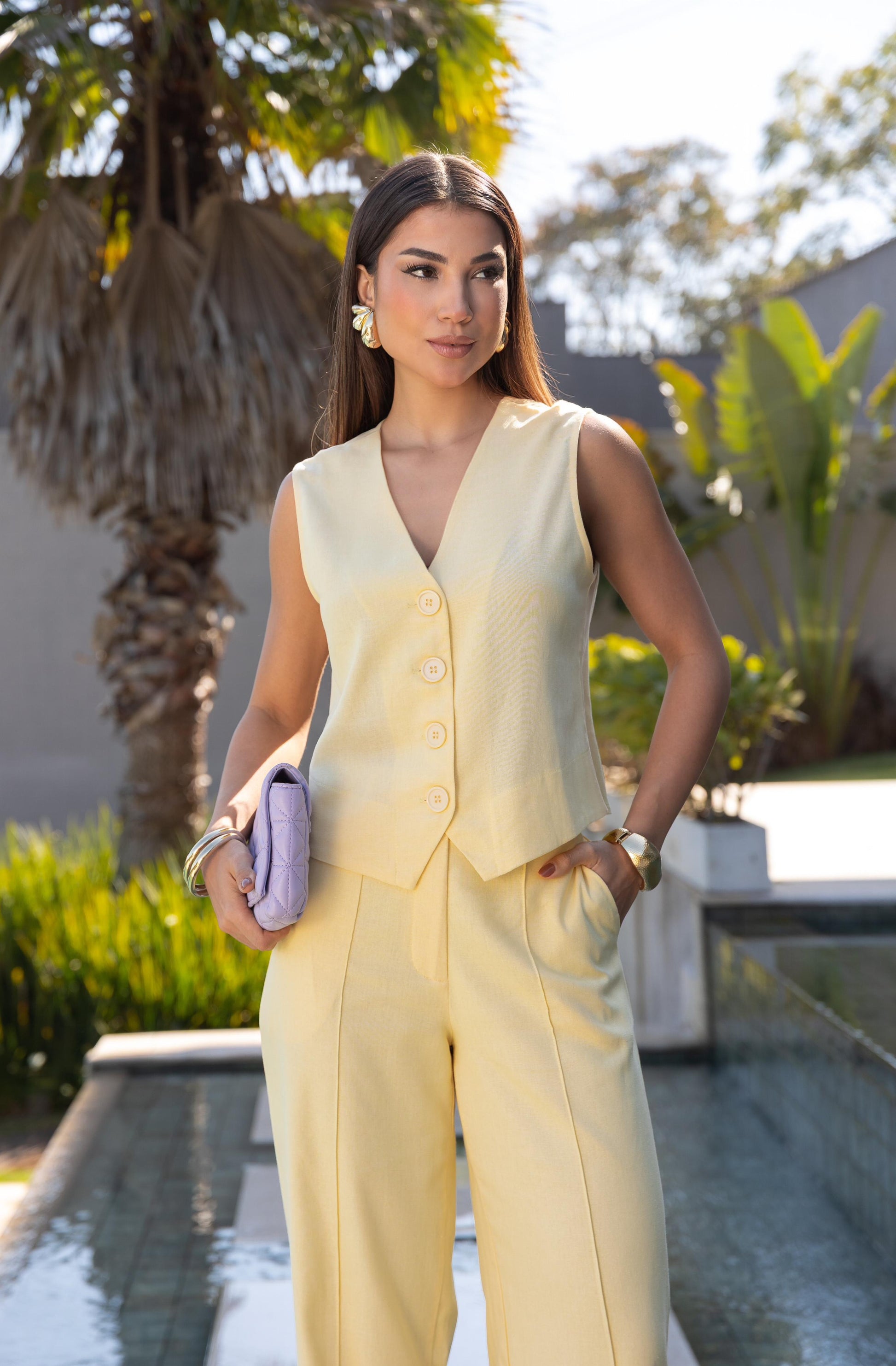 Conjunto Vision - Amarelo