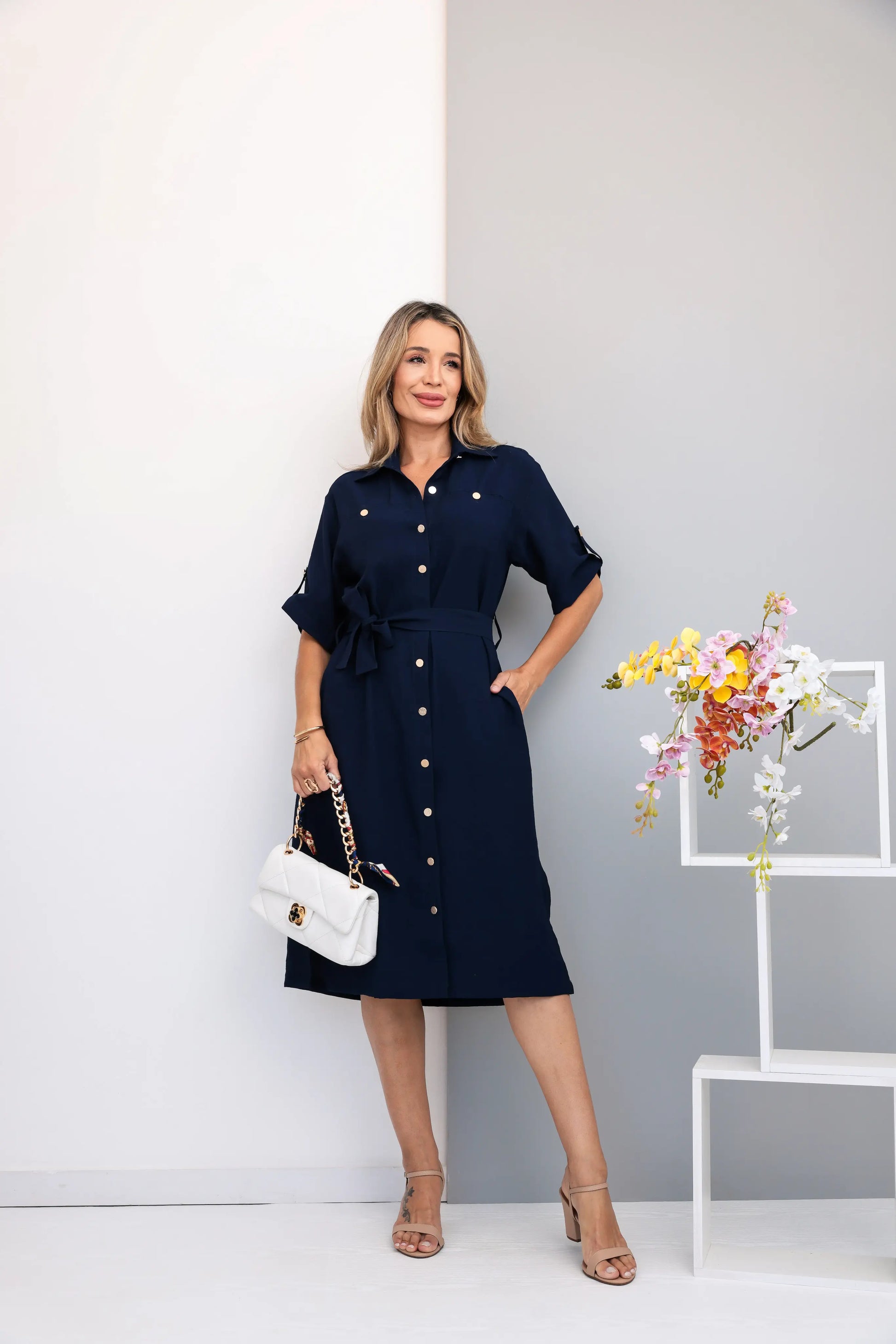 Vestido Capricórnio - Azul Marinho
