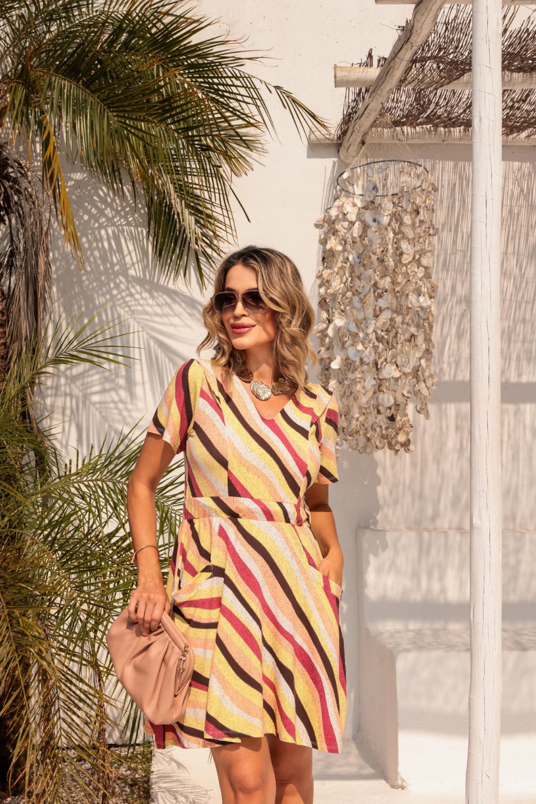 Vestido Maresia - Listas