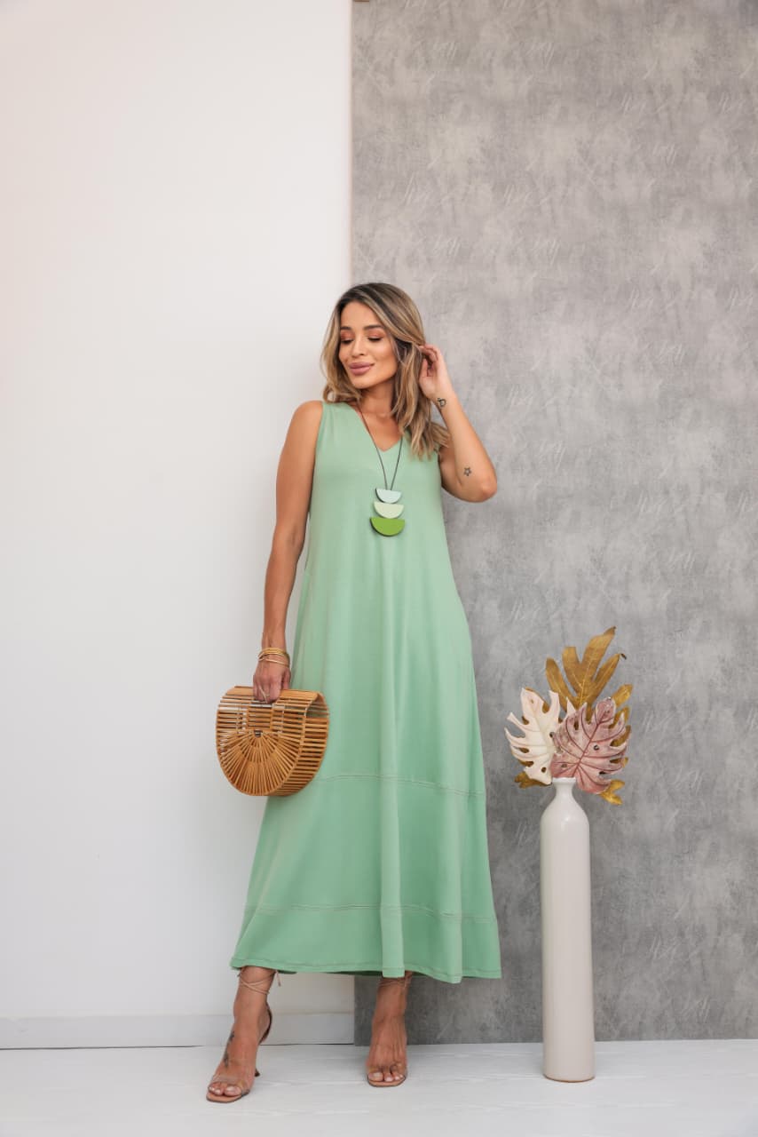 Vestido Nice - Verde Menta