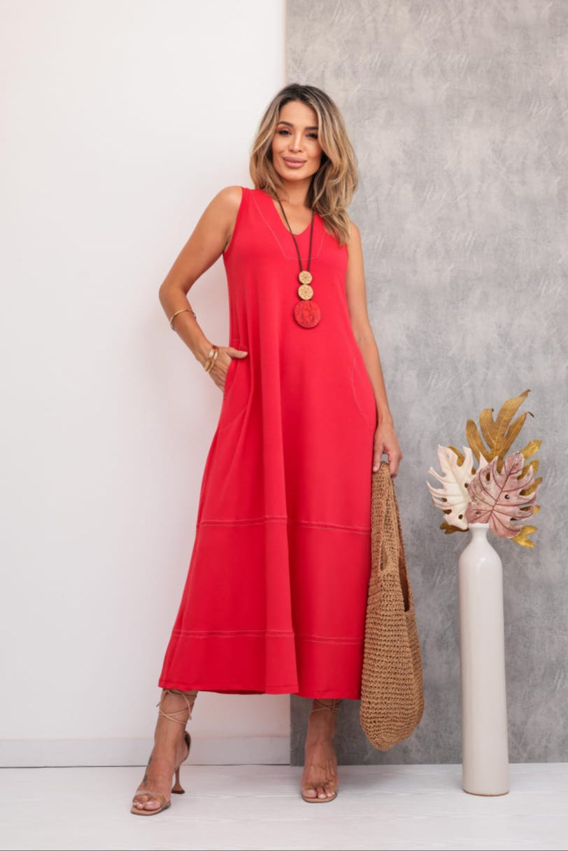 Vestido Nice - Vermelho
