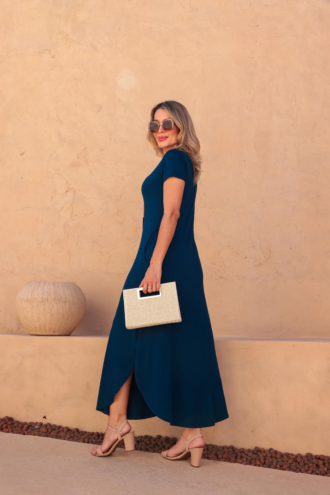 Vestido Solare - Azul Marinho