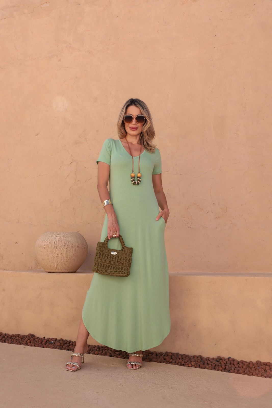 Vestido Solare - Verde Menta