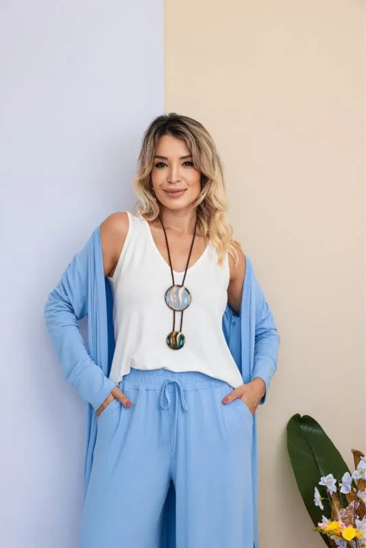 Conjunto Amalfi - Azul Claro