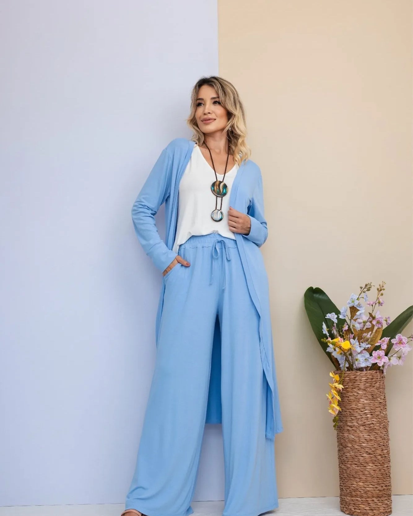 Conjunto Amalfi - Azul Claro