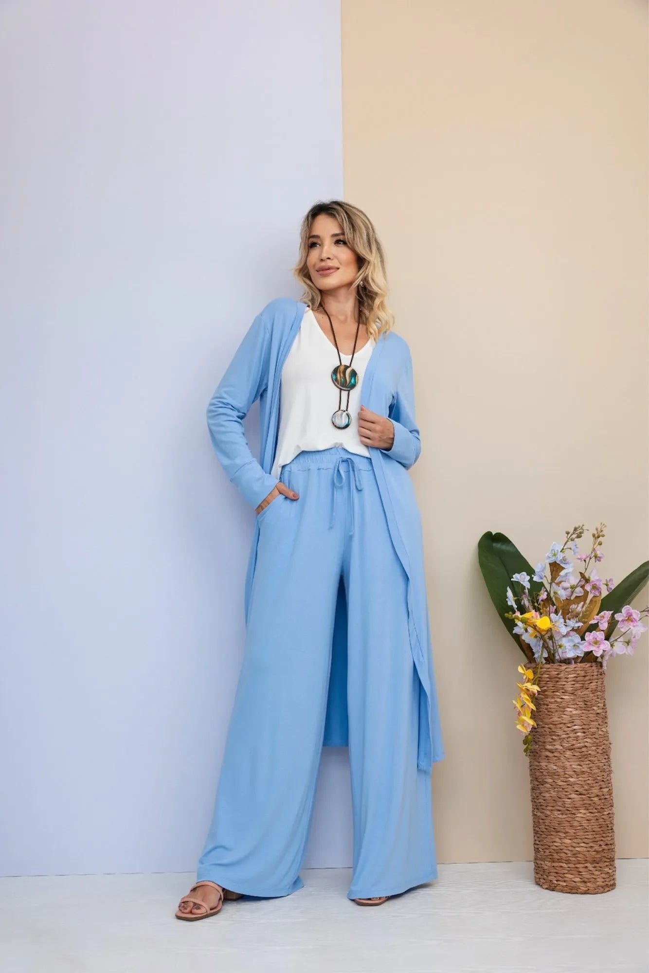 Conjunto Amalfi - Azul Claro