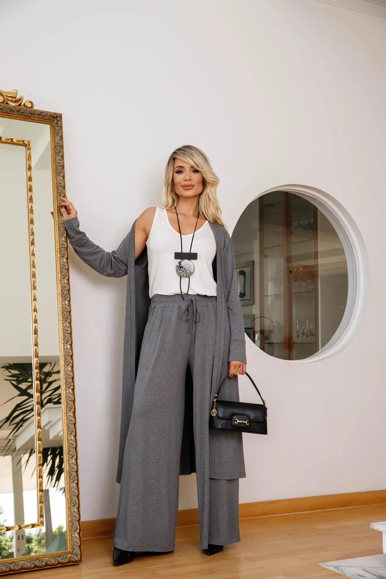 Conjunto Amalfi - Cinza