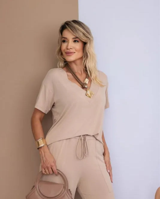 Conjunto Mega Confort - Bege