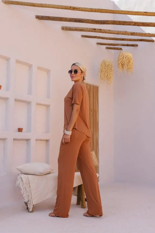 Conjunto Total Confort - Caramelo