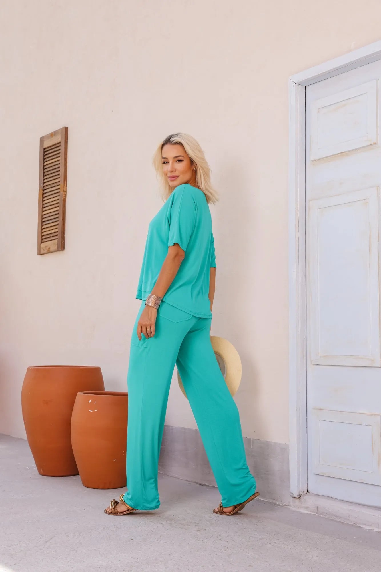 Conjunto Total Confort - Verde Turquesa