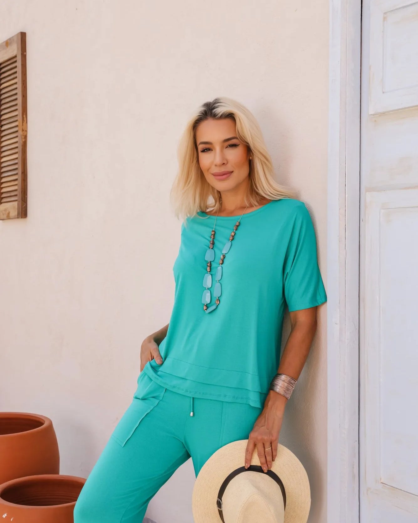 Conjunto Total Confort - Verde Turquesa