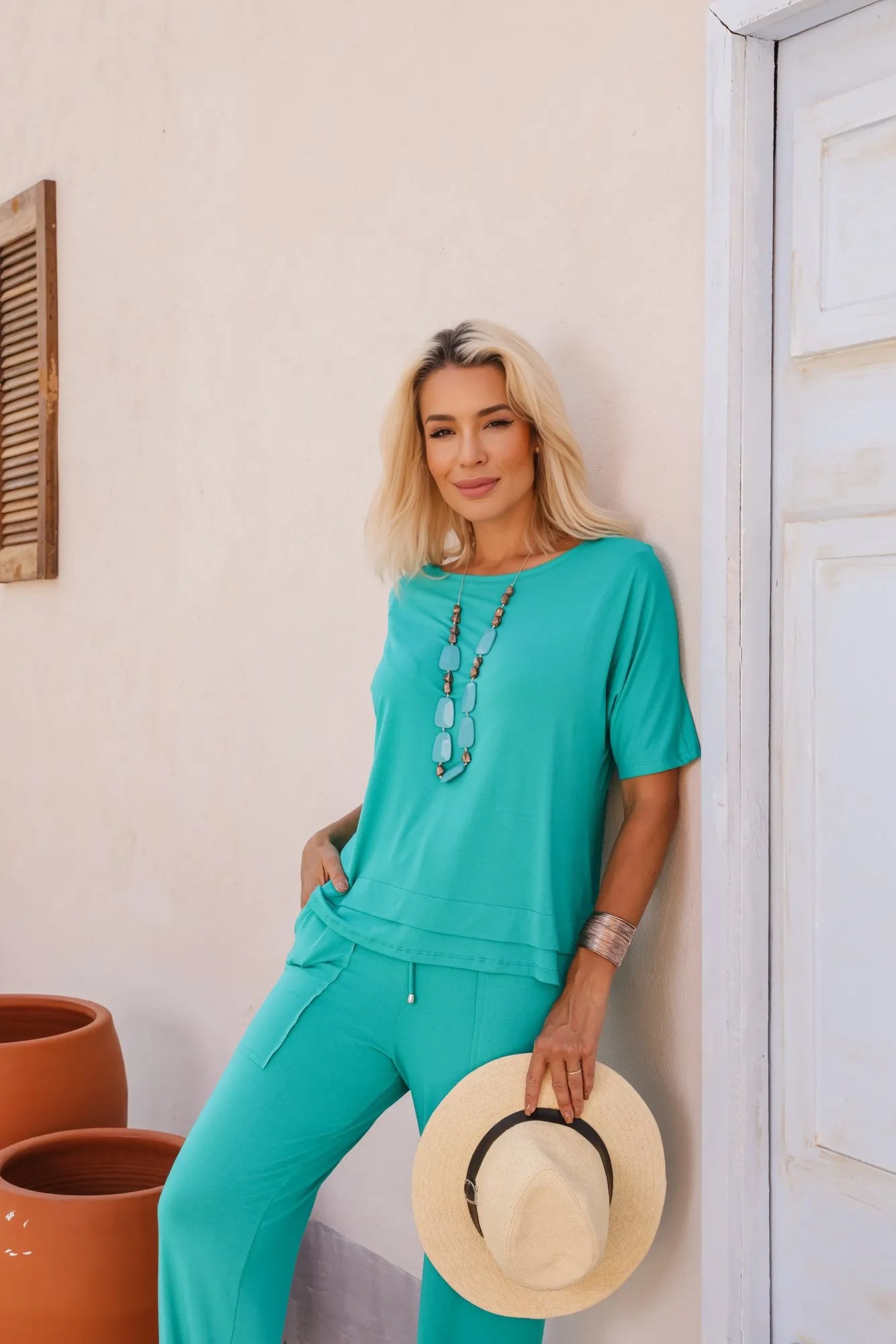 Conjunto Total Confort - Verde Turquesa