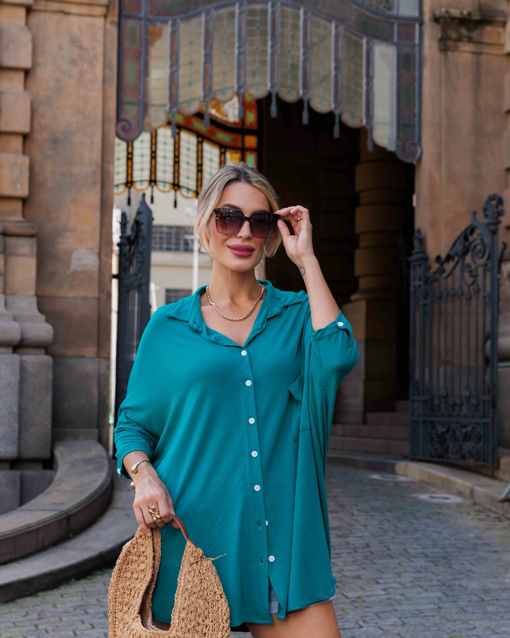 Camisa Imperial - Azul Petróleo