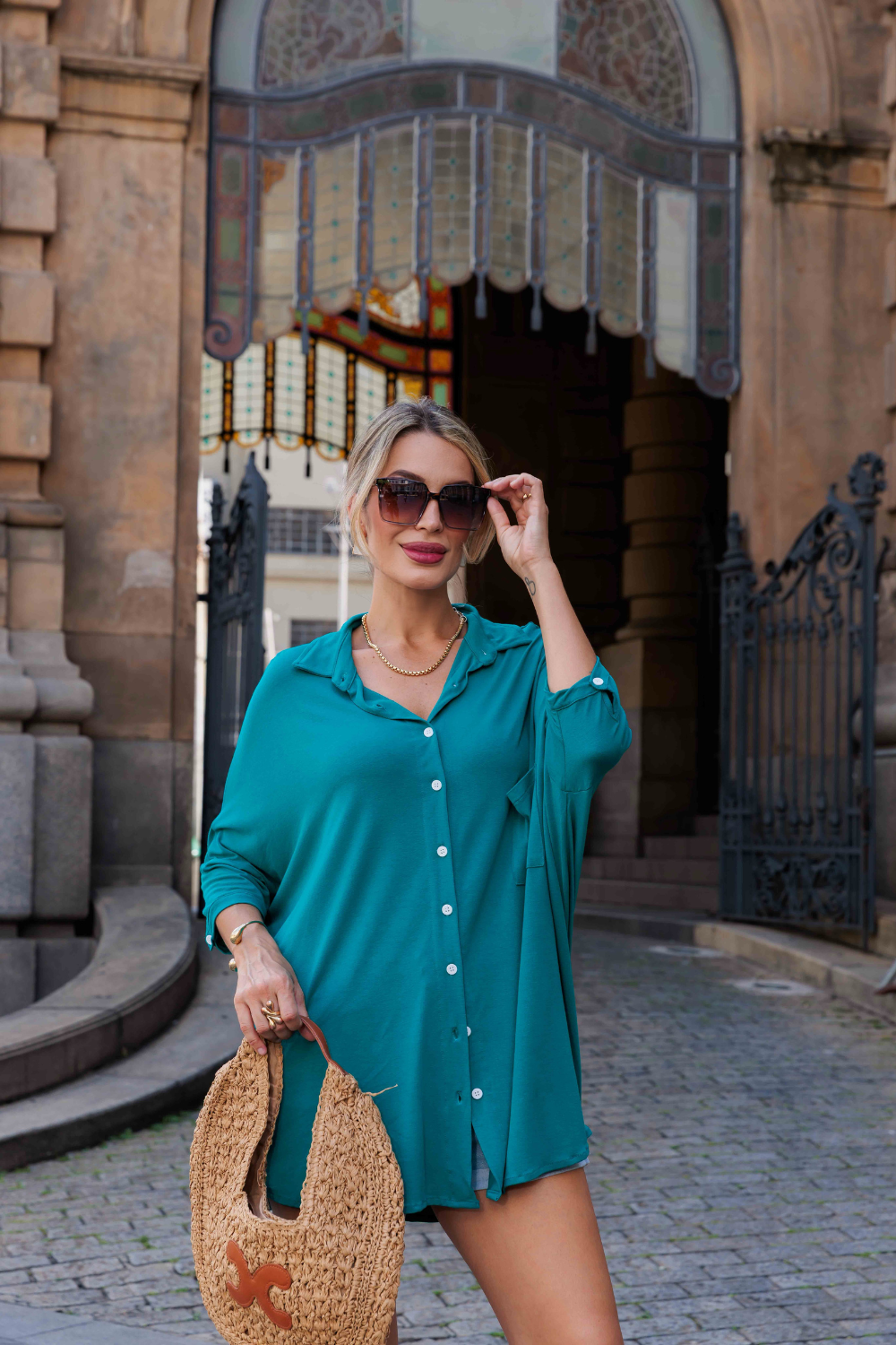 Camisa Imperial - Azul Petróleo