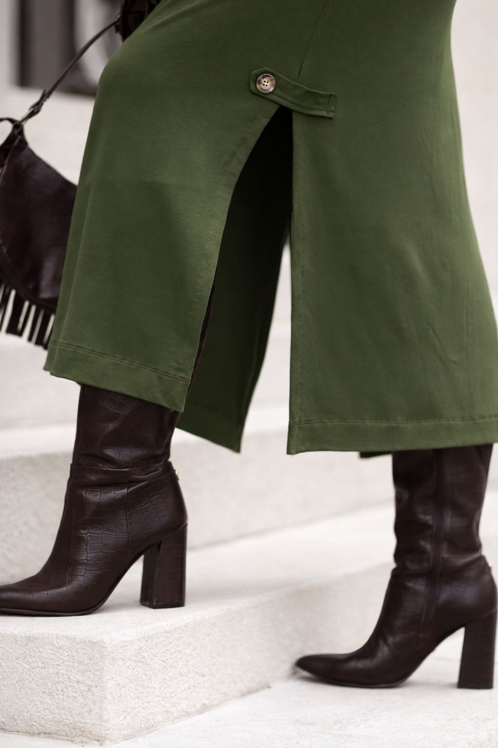 Vestido Japão - Verde Militar