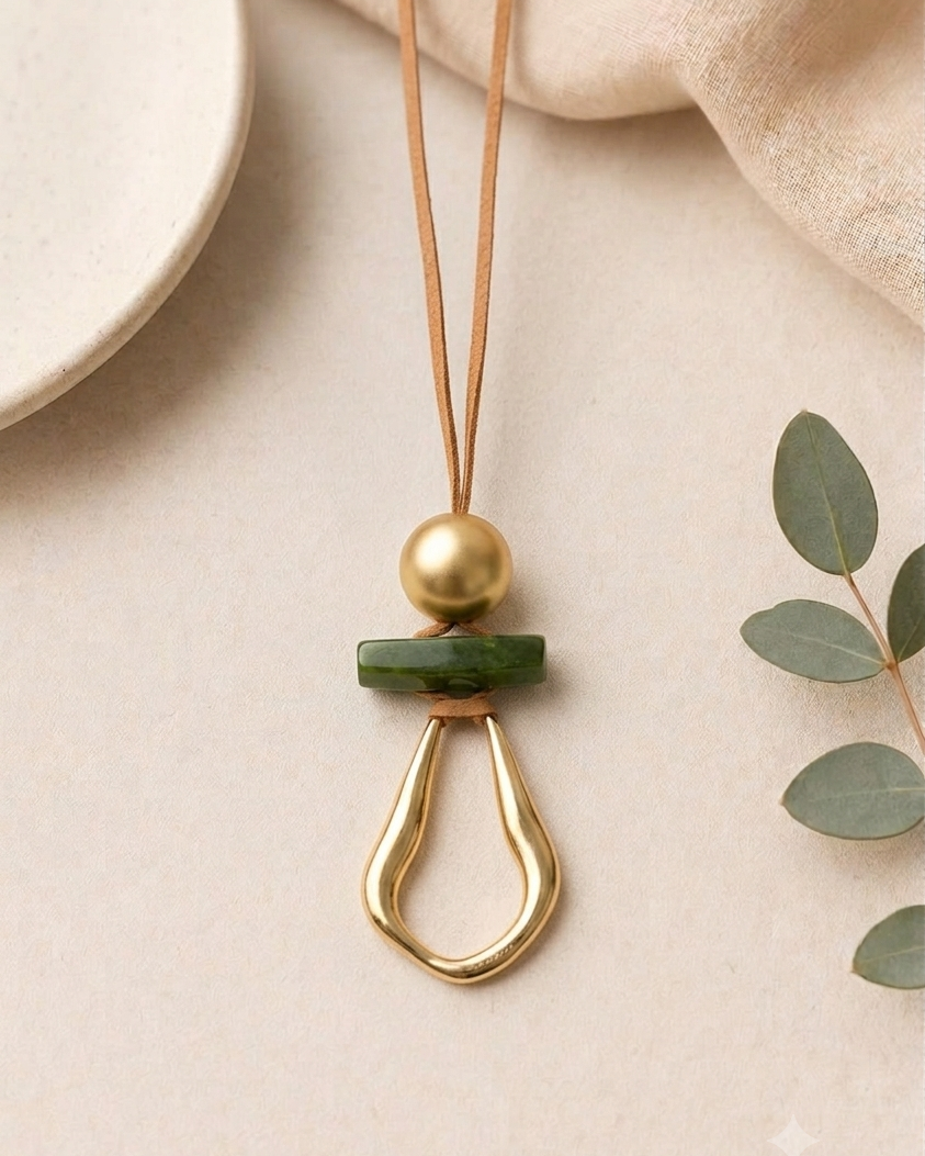 Colar Gotas - Verde