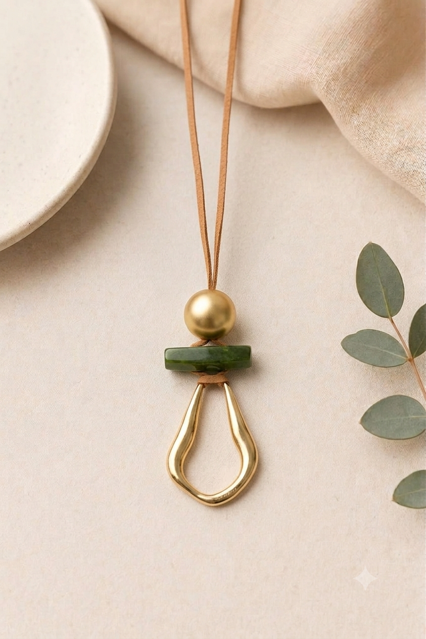 Colar Gotas - Verde