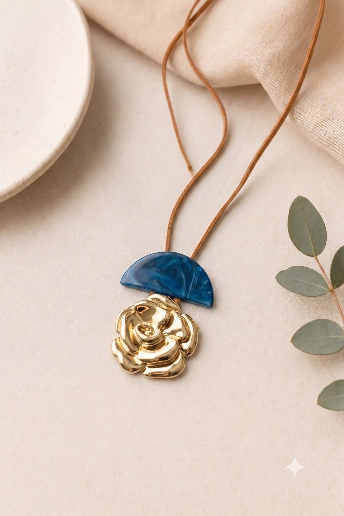 Colar Petal - Azul