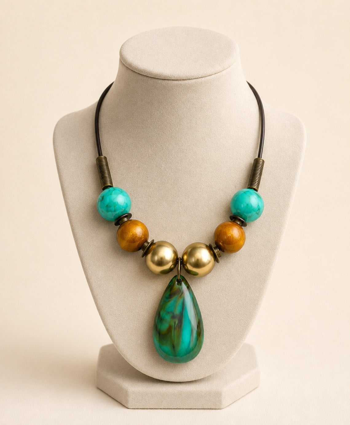 Colar Rhea - Verde Turquesa