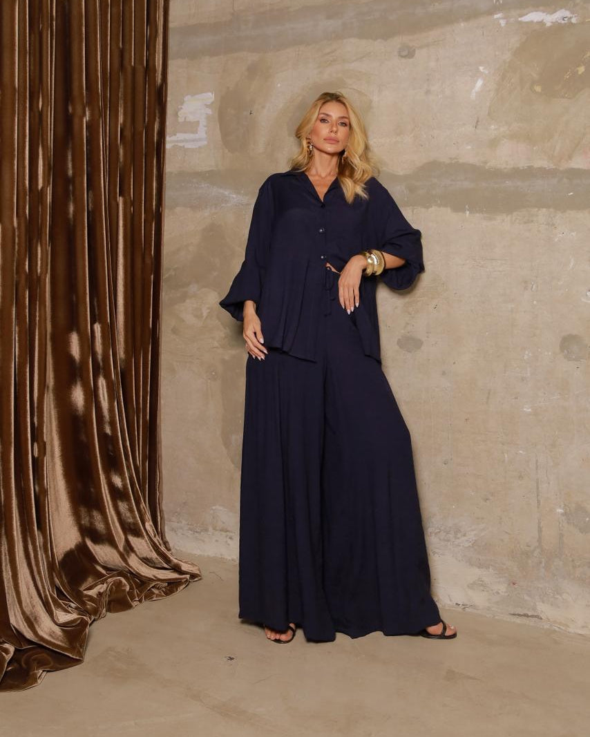 Conjunto Valenti - Azul Marinho