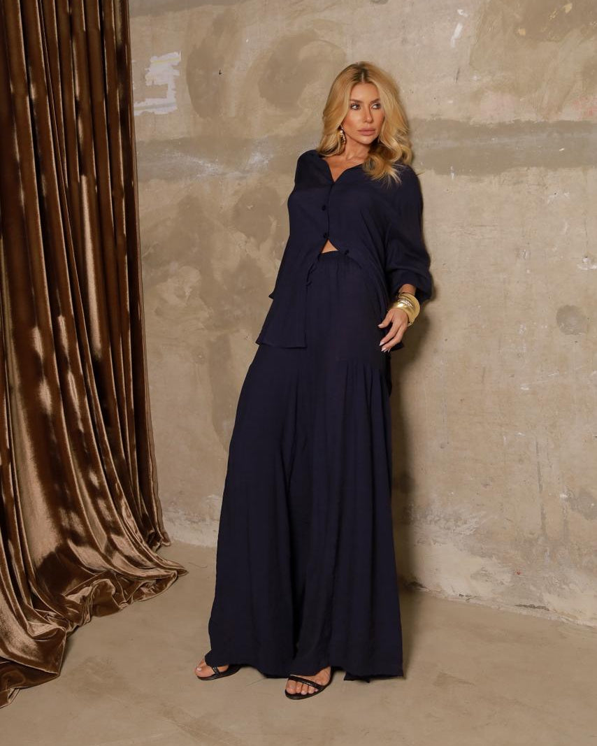 Conjunto Valenti - Azul Marinho