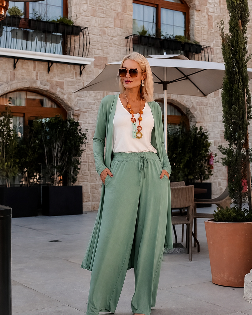 Conjunto Amalfi - Verde Acqua