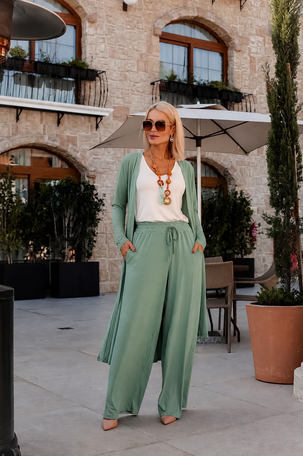 Conjunto Amalfi - Verde Acqua