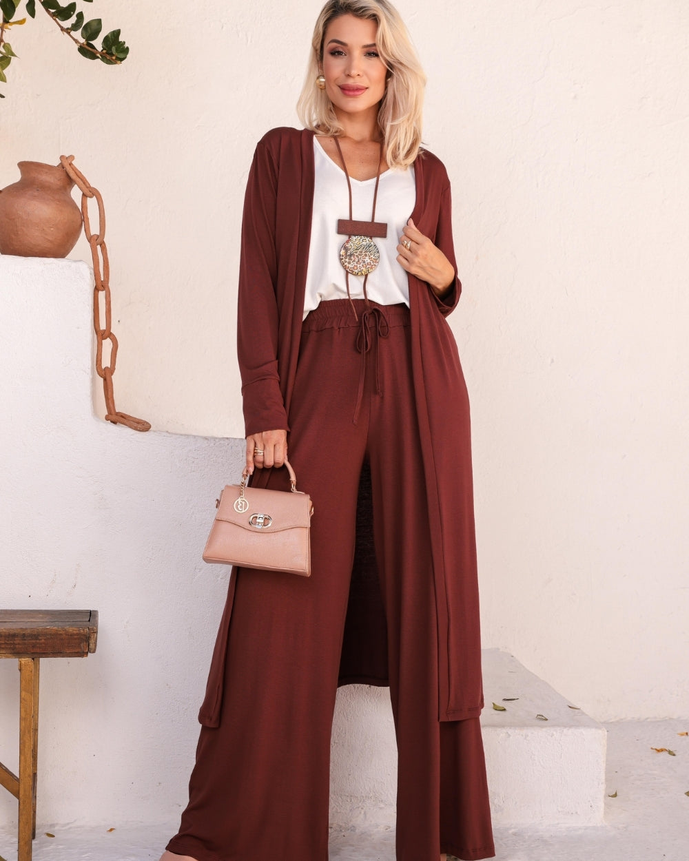 Conjunto Amalfi - Marrom