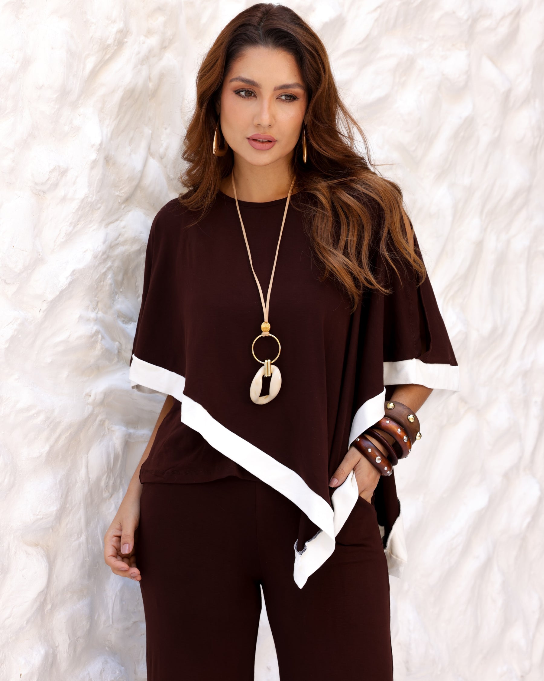 Conjunto Dalla Gold - Marrom