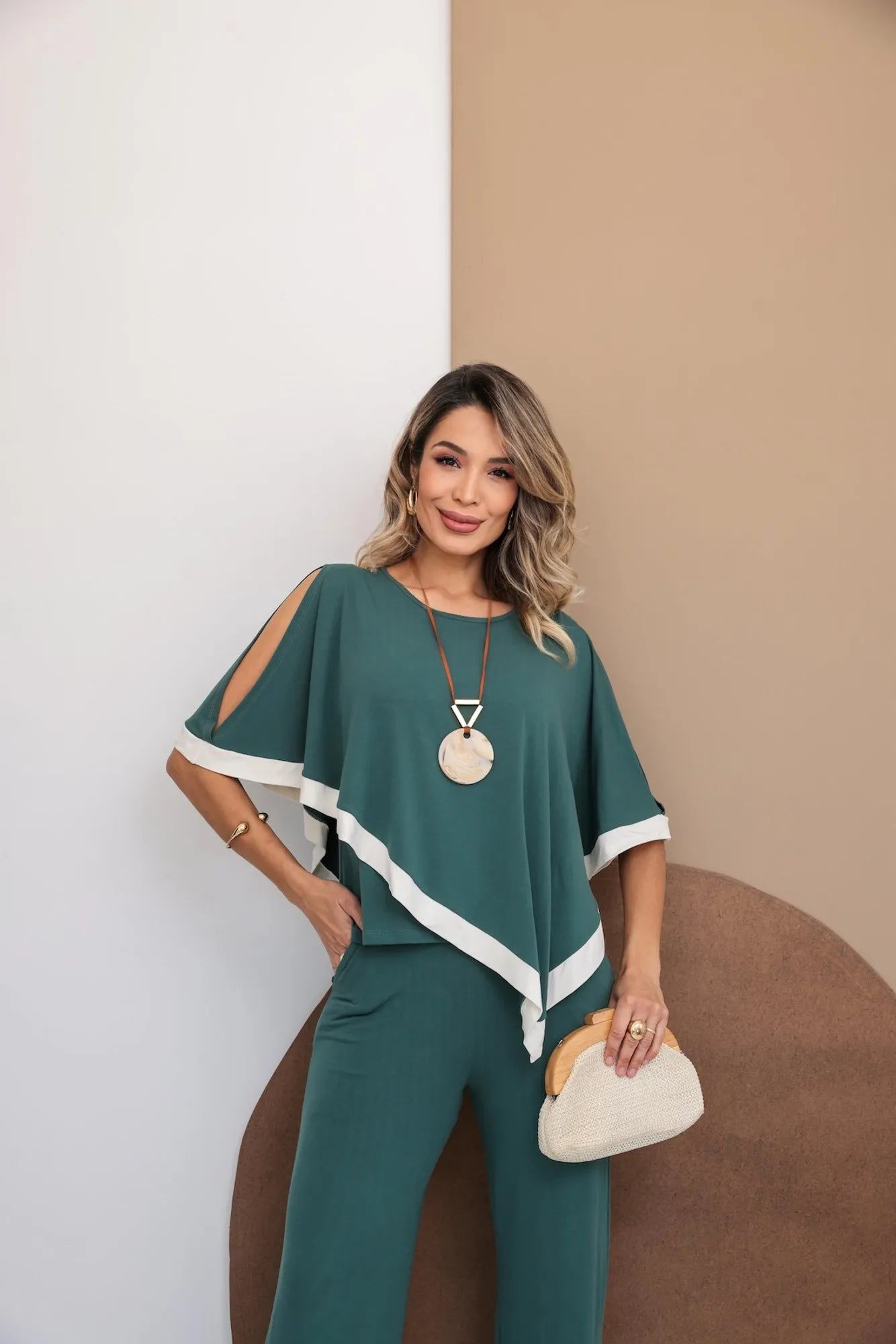 Conjunto Dalla Gold - Verde Oliva