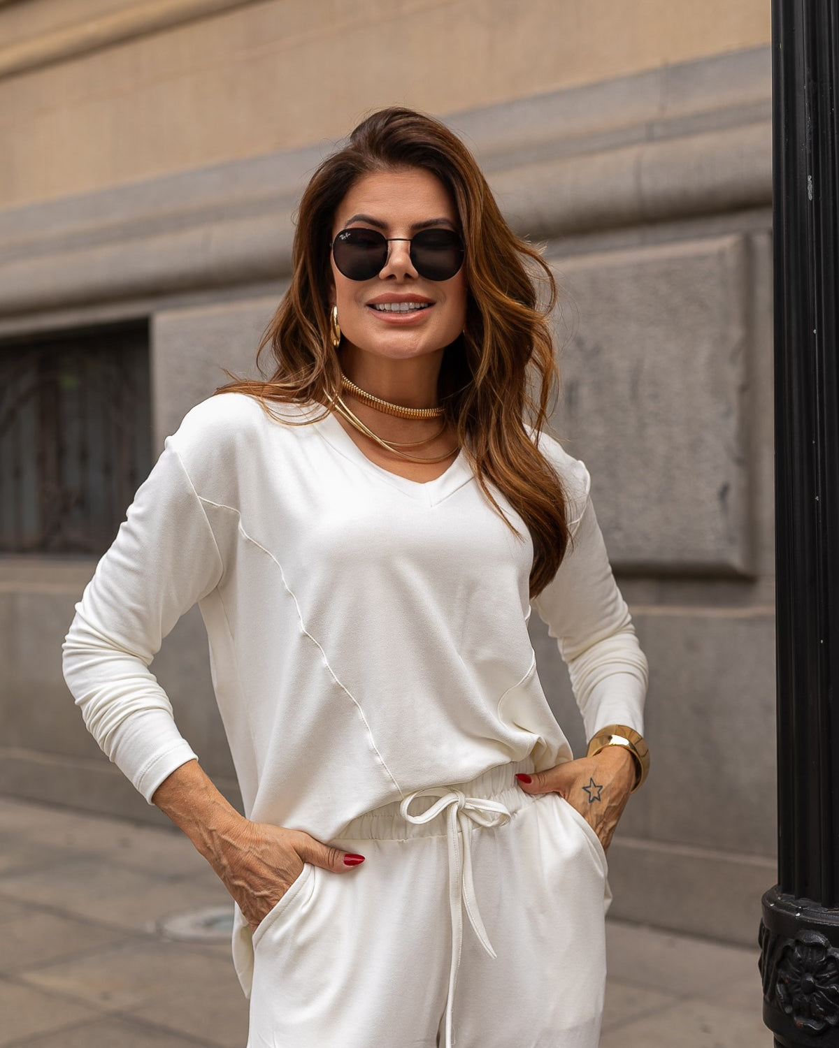 Conjunto Florida - Off White