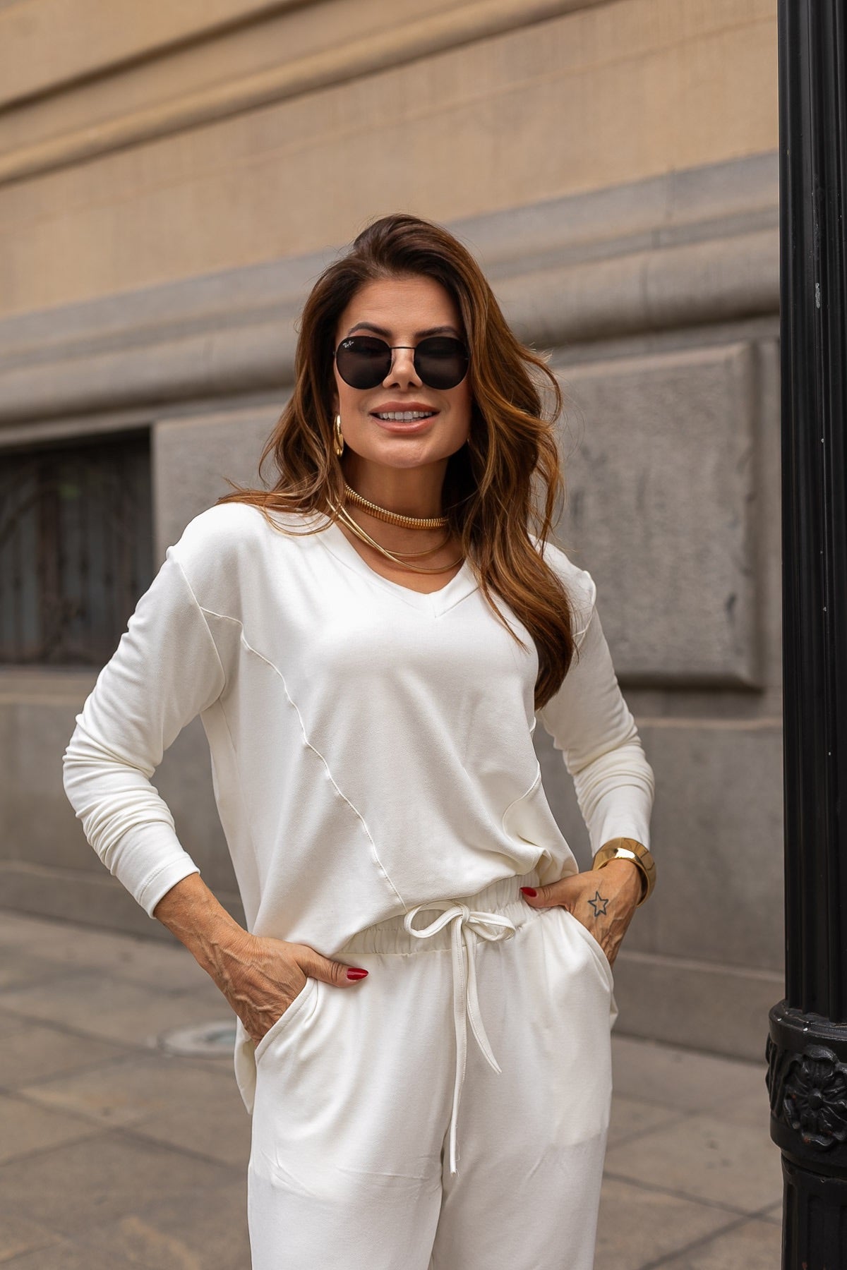 Conjunto Florida - Off White