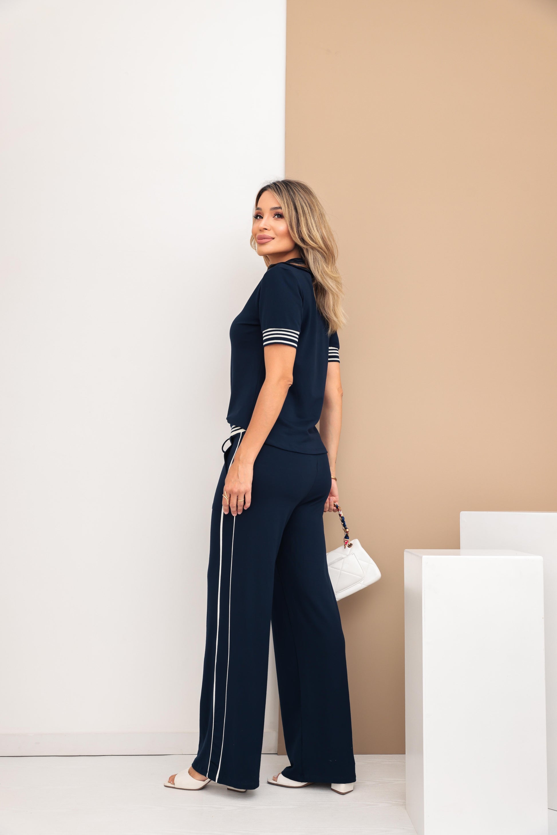Conjunto Hollywood - Azul Marinho